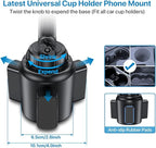Miracase [Upgraded Version Cup Phone Holder for Car, Universal Adjustable Long Neck Car Phone Mount Cradle Friendly Compatible with iPhone Samsung Google and All 4.0-7.0 inches Smartphones