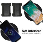 Universal Phone Grip for Smartphones - Phone Holder for Hand for Back of Phone - Wireless Charging Compatible (Black) - 3Pack