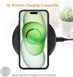 Battery Case for iPhone 15, Upgraded 10000mAh Rechargeable Portable Charging Case with Wireless Charging Compatible for iPhone 15 (6.1 inch) with Carplay Extended Battery Pack Charger Case (Black)