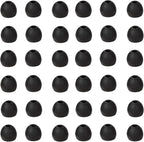 36 Pieces Small Earbud Tips Soft and Comfortable Silicone Earbud Tips Ear Bud Replacement Pieces Silicone Fit Most in-Ear Headphones，Inner Hole 3.8mm -5.5mm，Small Black Replacement Eartips