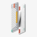 nuphy Air60 V2 Portable Wireless Keyboard 60% Low Profile Mechanical Keyboard Support QMK/VIA Compatible with Windows/mac OS/Linux Supports Bluetooth 5.1/2.4GHz/Wired (USB-C) White-Gateron Red Switch