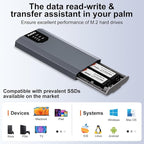 MAIWO Dual NVMe Clone SSD Enclosure, USB3.2 GEN2X2 10Gbps,Support AHCI to NVMe Clone, M.2 Duplicator Cloner for SSDs Sizes 2230/2242/2260/2280 with Indicator Light