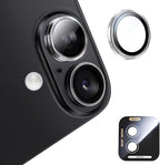 MAGIC JOHN for iPhone 16Plus/16 Camera Lens Protector [Alignment Kit&1:1 Invisible Perfect Fit] 9H Aerospace Tempered Glass Anti-Scratch Durable, Individual Cover Ring, Case Friendly, Set of 2, Clear