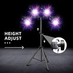 DJ Lights Stand, Heavy Duty DJ Stand 1 Pack, Portable Par Can Tripod Stage Light Stand Adjustable Height 41-95 Inch, DJ Lighting T Bar Suitable for Stages, Bar, Banquet, Party