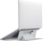 MOFT Laptop Stand for Desk, Adhesive MacBook Computer Stand with 2 Adjustable Viewing Angles, Foldable and Portable Laptop Riser Compatible with 11"-16" Laptops, Misty Cove