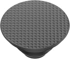 PopSockets Phone Grip with Expanding Kickstand, Adhesive Grip - Knurled Texture Black