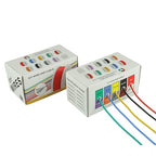 BOJACK 16 AWG Flexible Silicone Wire Electric Wire Hook up Wire Kit 300V Cables with Plus 20 φ4mm Heat Shrink Tubings and a Mini Wire Stripper(5 Colors 13.12Ft Each Color, 16AWG)