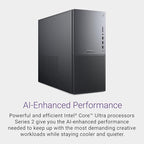 Dell Tower Plus EBT2250 Desktop Computer - Series 2 Intel Core Ultra 9 285 24-Core Processor up to 5.6 GHz, 64GB DDR5 RAM, 8TB NVMe SSD, NVIDIA GeForce RTX 4060 8GB GDDR6, Windows 11 Home, Graphite