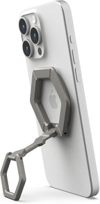 URBAN ARMOR GEAR UAG Magnetic Phone Ring Stand Compatible with MagSafe Magnet, Removable Metal Finger Ring Grip & 360 Rotation Adjustable Kickstand for iPhone 16/15, Galaxy S25, S24, Titanium