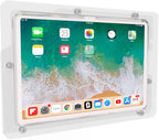 TABcare Anti-Theft Acrylic VESA Enclosure for Apple iPad 10 10.9" 2022, iPad 11" 2025 with Free Wall Mount Kit & 90-Degree Angle USB C Charge Cable (Clear)