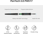 HUION Kamvas 22 Plus QLED Drawing Tablet with Full-Laminated Screen USB-C Connection 140% sRGB Tilt, 21.5 inch Graphics Art Tablet for Artist & Designer, Work with Mac, Windows, Linux & Android Black
