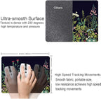 Floral Mouse Pad, Square Waterproof Non-Slip Rubber Base Mouse Pad for Office Laptop, 9.5"x7.9"x0.12" Inch (Weed Flower)