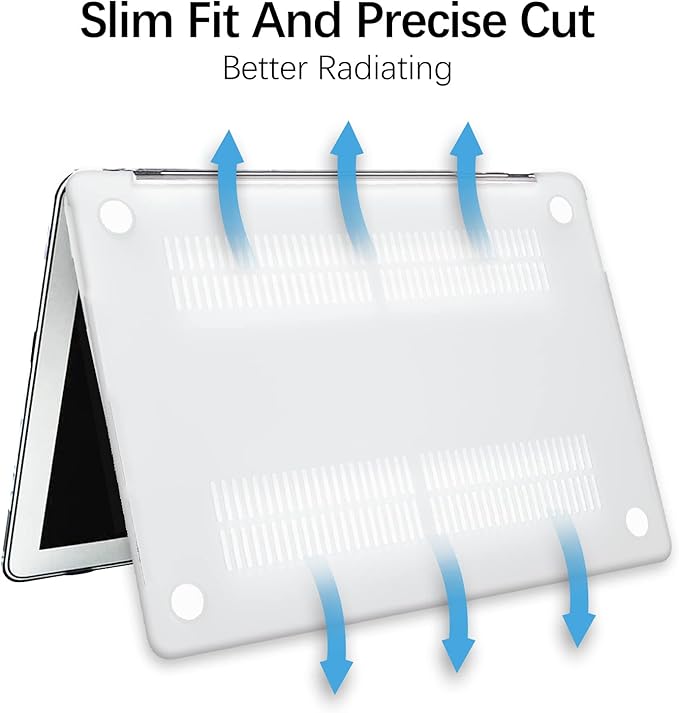 Berkin Arts Compatible with MacBook Air 13 inch Cover, 2022-2018 Release A1932 with Touch ID with Keyboard Cover & Screen Protector Ukiyo-e (The Great Wave by Hokusai)