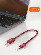 CableCreation 1FT USB C to Micro B Cable,10Gbps Speed External Hard Drive Braided,USB 3.1 Type C to Micro B Work for iPhone 15 Series,Seagate WD Westgate My Passport,MacBook Pro/Air, iPad/Tablet,Red