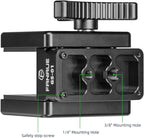FANAUE GS-01Arca Swiss Rifle Saddle Mount, Hunting Tripod Clamp with Quick Release Plate, Shooting Tripod Rest, Enhanced Accuracy Ball Head & Adapter for Hunting and Shooting