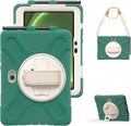 rantice Compatible with Samsung Galaxy TAB Active PRO 10.1 inch/Tab Active4 PRO Case, Heavy Duty Rugged Shockproof Drop Protection Case, Hand Strap&Shoulder Strap for SM-T540/T547/T630/T638 (Green)
