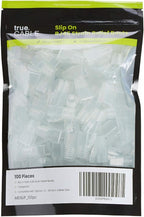trueCABLE RJ45 Strain Relief Boots, 7.5mm Slip-On PVC Plug Cover, Transparent, 100 Pieces