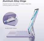 for iPad Air 13 inch Case with Keyboard (M3,2025 / M2,2024), iPad Pro 12.9 (6th/5th/4th/3rd Gen) Magic Keyboard, Springy Backlit Keys, Stain-Resistant Surface, Multi-Touch Trackpad, Purple