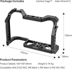 R5 ii/R5/R6/R5C/R6 ii Camera Cage,R5 Mark ii/R6 Mark ii Cage with Cold Shoe and ARRI Interface for EOS R5C/R6 Mark II/R5 Mark II/R5/R6/R5C
