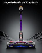 Cordless Vacuum Cleaner, 600W 50KPA 70 Mins Vacuum Cleaners for Home, Self-Standing Cordless Vacuum with Charging Dock Station, LED Display, Upgraded Anti-Tangle Stick Vacuum for Pet Hair/Carpet/Floor