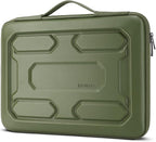 DOMISO 15.6 inch Laptop Sleeve with Handle Shockproof Waterproof EVA Protective Case for 15.6" Yoga 720 IdeaPad 310 320 ThinkPad T570/Legion 5 Gen 6/HP Envy 15/15.6" Notebooks, Green