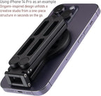 for MagSafe Pocket Tripod Stand – Magnetic Phone Stand for iPhone 16/15/14/13/12 Series | Adjustable Angle, 20 N52 Strong Magnets, Full Metal Build, Foldable & Mag Case Compatible
