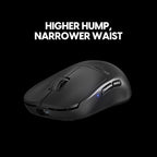 Pulsar Gaming Gears X2H v3 Wireless Gaming Mouse, Ultra Lightweight 1.87 oz (53g), Symmetrical, Optical Switch, 32000 DPI, 750 IPS, XS-1 Sensor, 8k Compatible (Mini, Black)