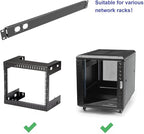 1U Hinged Rack Panel 2D XLR HDMI Audio Rack Mount Panel for 19 inches Rack Mount (2D)