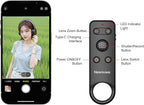 Newmowa Phone Wireless Bluetooth Remote Control, Support Video Photo Shooting/Zooming/Lens Switching, Rechargeable Remote Shutter for Selfie Vlog, ONLY Compatible with iPhone(iOS 15 Above)