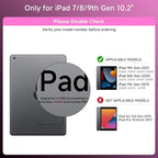 Transparent Case with Keyboard for iPad 9th (7th, 8th, and 9th Gen) 10.2 Inch,with 7-Color Backlit Wireless Keyboard,360°Rotatable Protective Case Multi-Touch Trackpad,with Pencil Holder,Pink