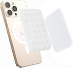 SUPERONE Magnetic Suction Phone Mount for MagSafe Case, Magnetic Silicone Sticky Phone Grip Holder for iPhone 16/15/14/13/12 Series, Hands-Free for Makeup/Selfie/Live Streaming/Vlog/TikTok - Clear