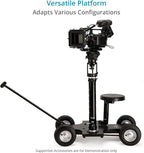 PROAIM Telescopic 27"- 42" Bazooka with Euro/Elemac Mount & Quick Lock Lever. for Camera Dolly/Slider/Jib/Crane Setup. Payload up to 200kg / 441lb. (BZ-286-00)