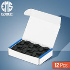Everest Cat6 RJ45 Keystone Coupler (12-Pack) in Black - RJ45 Coupler - Cat 6 Couplers - Female to Female Cat6 Keystone Jacks - Ethernet Couplers - Ethernet Cable Extender