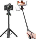 ULANZI MT-73 Extension Pole Tripod, Mini Selfie Stick Tripod Stand Handle Grip for Webcam Canon G7X Mark III Sony ZV-1 RX100 VII A6400 A6600 Cameras Vlogging