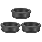 PATIKIL 46.6mm / 1-13/16 Inch Drill Hole,1-9/16 Inch ID Rubber Grommets, 3Pcs Top Hat Grommet for Wiring Eyelet Ring Gasket Automotive Firewall Cable Hole Plugs Wires Protection, Black