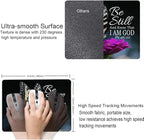 Hokafenle Mouse Pad, Butterfly Mouse Pad with Inspirational Quote Design, Square Waterproof Cloth Mouse Mat Non-Slip Rubber Base Computer MousePads for Office Laptop, Psalm 46:10