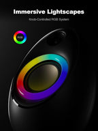 Bluedee Computer Speakers for Desktop PC, Bluetooth 5.4 Desktop Speakers with 2 Speaker Units, Dynamic RGB Light USB Speaker, USB/Type-C Powered Plug & Play PC Speakers for Desktop, Laptops, Tablet