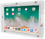 TABcare Anti-Theft Acrylic VESA Enclosure for Apple iPad 10 10.9" 2022, iPad 11" 2025 with Free Wall Mount Kit & 90-Degree Angle USB C Charge Cable (Clear)