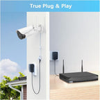WEILAILIFE 【2-Way Audio & Dual Antenna Enhanced】 90ft Night Vision Outdoor Wireless Security Camera System, Wireless Surveillance Camera System, WiFi Video Surveillance, Home Security Cameras