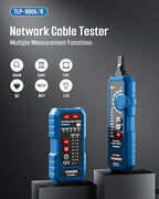 TESMEN TLP-900AR Network Cable Tester, Multi-Function Cable Tracer with Pairing, Continuity, QC&NCV, RJ11 RJ45, for CAT5/6/POE/STP, Suitable for Ethernet, Telephone, Wire Maintenance and Sorting-Blue