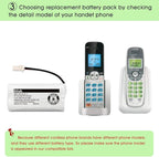 iMah BT162342 BT262342 Cordless Phone Batteries Compatible with BT183342 BT283342 BT166342 BT266342 VTech CS6114 CS6419 CS6719 AT&T EL52300 CL80111 Handset Telephone (Pack of 2)