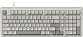 FIRSTBLOOD ONLY GAME. AK980 Wired Mechanical Keyboard, 101Keys Full Layout, Gasket Mount, Hot-Swappable USB Gaming Keyboard with Red Switches, Anti-Ghosting, Retro Grey-White