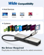 USB C Hub 2.5G Ethernet, WAVLINK 10Gbps USB C 3.2 Hub with 100W Power Delivery, 4K@120Hz HDMI 2.1, 3*USB3.2 Gen 2, 2.5G RJ45 Ports, Fit for MacBook Pro/Air iPad Dell HP Lenovo Asus Acer