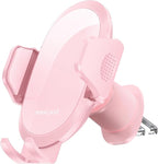 Miracase Phone Holders for Your Car with Metal Hook Clip, Cell Phone Mounts Air Vent Cell Phone Stand Car Mount, Universal Automobile Cradle Fit for iPhone Android and All Smartphones (Pink)