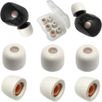 Memory Foam Earbuds Tips for Sony WF-1000XM5 Filter Screen Foam Ear Tips for WF-1000XM5 WF-1000XM4 Case, 3 Pairs Small Ear Tips Gray