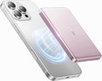 TORRAS MiniMag Power Bank,Ultra-Slim 10,000mAh Magnetic Wireless Portable Charger, 22.5W Fast Charging iPhone Air Magnetic Battery Pack Designed for iPhone 17 Pro Max/17 Pro/Air/16/15/14/13/12, Pink