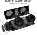 Bluetooth Speaker,MusiBaby M88 Speakers,Dual Pairing, Bluetooth 5.3,Loud Stereo Sound,Booming Bass,30H Playtime for Home& Outdoor Party,Beach,Portable Speaker,Gifts(Black)