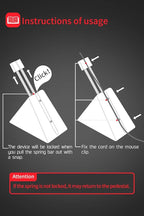 Hotline Games Mouse Bungee 3.0+ Mouse Cord Clip Cord Management System Fixer Holder for Esports FPS Game (3.0+ Black)