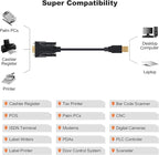 CableCreation [2-Pack] USB to RS232 Adapter with PL2303 Chip 6.6 FT, USB 2.0 to RS232 Female DB9 Serial Converter Cable for Cashier Register, Modem, Scanner, Digital Cameras, CNC, 2M Black
