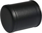 Leatherette Dice Cup Felt Lining Shaker Quiet for Playing Yahtzee/ Farkle/ Liars Dice/ Board Game